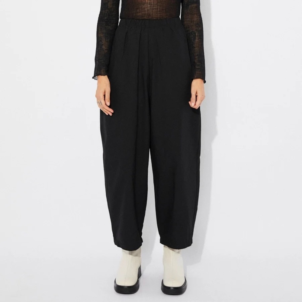 Elegant Black Wide Leg Women's Pants